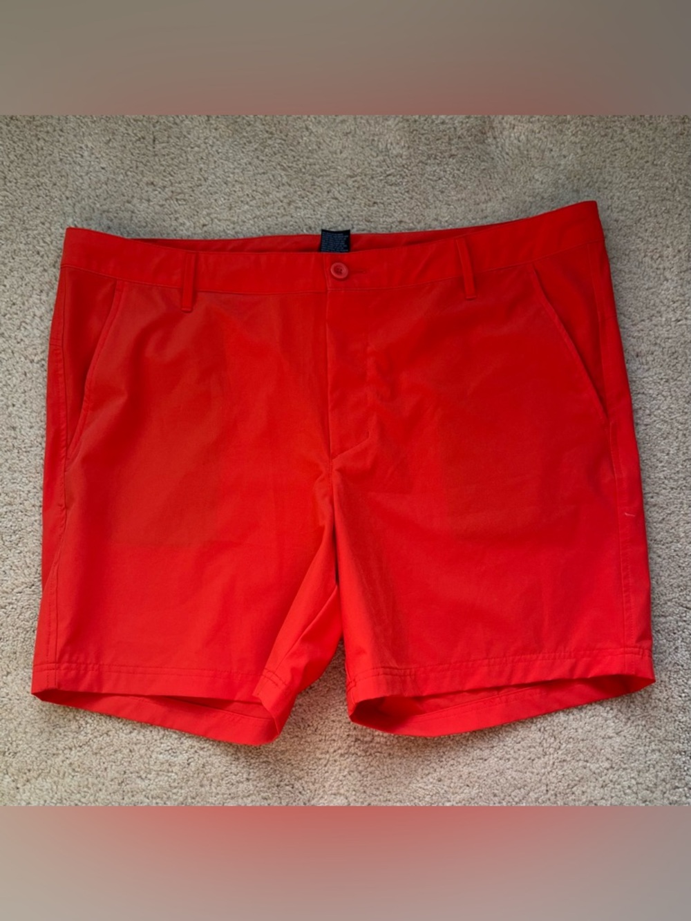 ⭐️ All In Motion Men’s Orange Athletic Chino Shorts - XL - EUC - Stretch